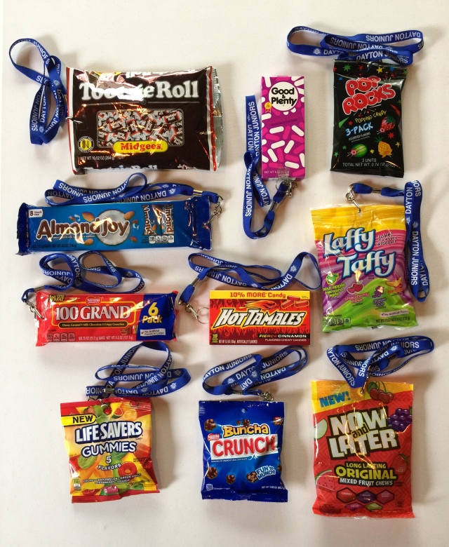 Individual player awards, with a candy bar/candy theme.